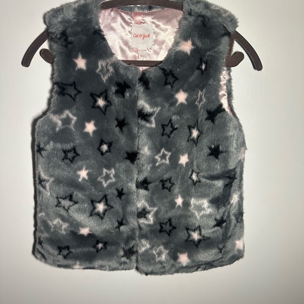 Plush‎ Vest with Stars - Cat & Jack Size XL (14/16